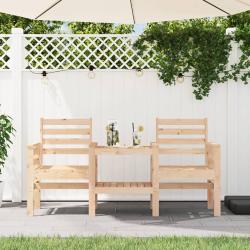 Banc de avec table 2 places bois de pin massif