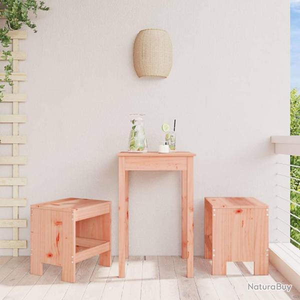 Tabourets de lot de 2 40x36x45 cm bois massif Douglas