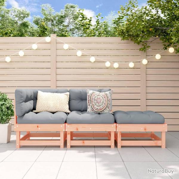 Salon de 3 pcs bois massif douglas