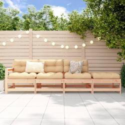 Salon de 4 pcs bois massif de pin