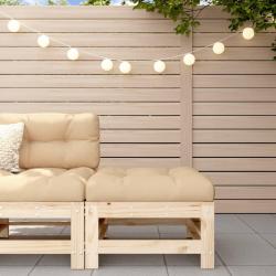 Repose-pied de avec coussin bois de pin massif