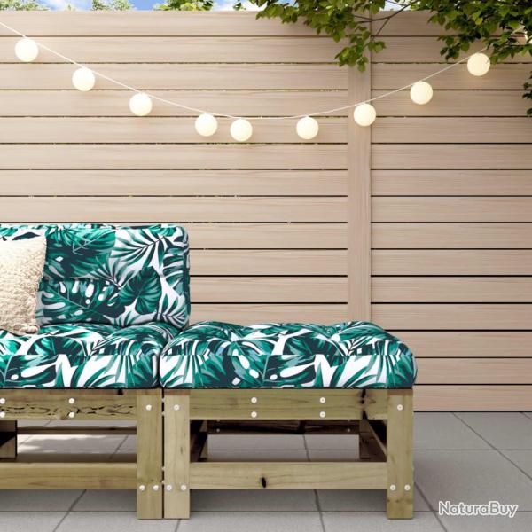 Repose-pied de avec coussin bois de pin impr�gn�