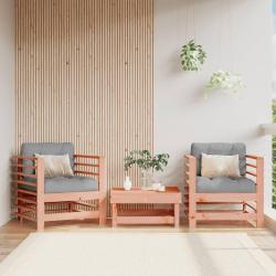 Chaises de avec coussins lot de 2 bois massif douglas