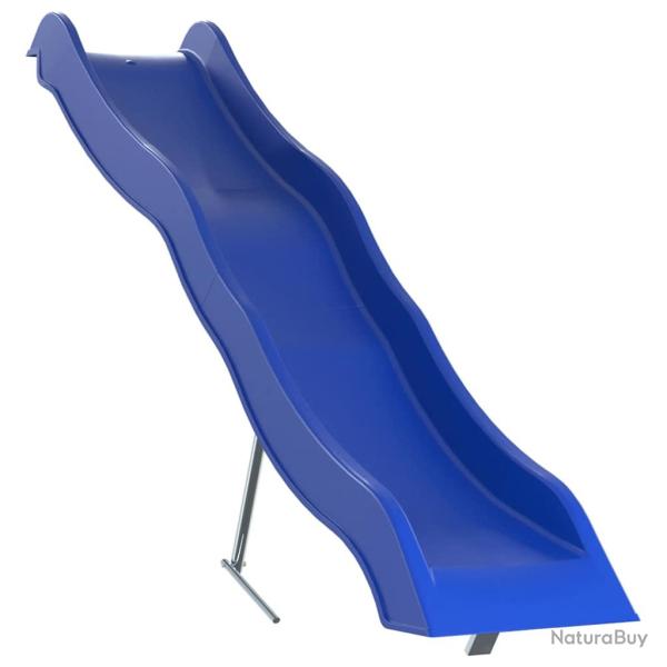Toboggan de jeu bleu 210x40 cm polypropyl�ne