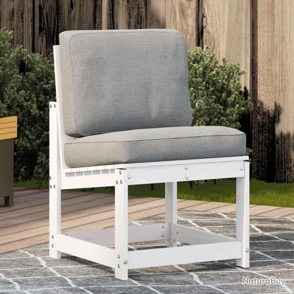 Chaise de blanc 50,5x55x77 cm bois de pin massif