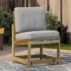 Chaise de 50,5x55x77 cm bois de pin impr&eacute;gn&eacute;