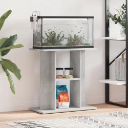 Support d'aquarium en b&eacute;ton gris 60 x 30 x 60 cm Bois d'ing&eacute;nierie