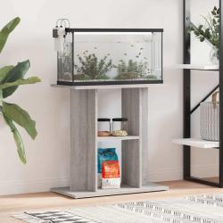 Support d'aquarium Gris 60x30x60 cm Bois d'ing&eacute;nierie