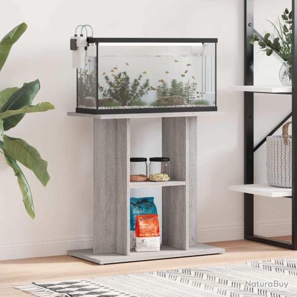 Support d'aquarium Gris 60x30x60 cm Bois d'ing�nierie