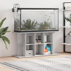 Support d'aquarium en b&eacute;ton gris 120 x 40 x 60 cm Bois d'ing&eacute;nierie