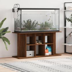 Support d'aquarium ch&ecirc;ne marron 120x40x60 cm bois d'ing&eacute;nierie