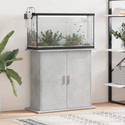 Support d'aquarium en b&eacute;ton gris 81 x 36 x 73 cm Bois d'ing&eacute;nierie