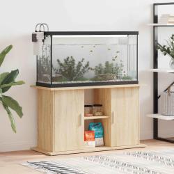 Support d'aquarium Ch&ecirc;ne 101x41x58 cm Bois d'ing&eacute;nierie
