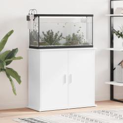 Support pour aquarium blanc 81x36x73 cm bois d'ing&eacute;nierie