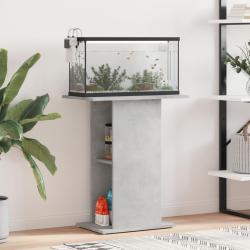 Support d'aquarium en b&eacute;ton gris 60,5 x 36 x 72,5 cm Bois d'ing&eacute;nierie
