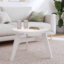 Dessus de table rond blanc &Oslash;60x3 cm bois de pin massif