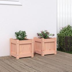 Jardini&egrave;res 2 pcs bois massif douglas