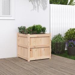 Jardini&egrave;re d'ext&eacute;rieur 60x60x60 cm bois de pin massif