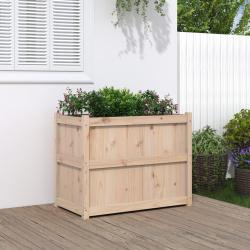 Jardini&egrave;re 90x50x70 cm bois de pin massif