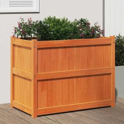 Jardini&egrave;re cire marron 90x50x70 cm bois de pin massif