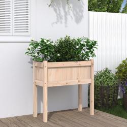 Jardini&egrave;res avec pieds 70x31x70 cm bois de pin massif