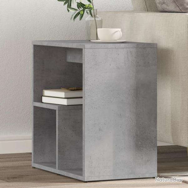 Tables d'appoint 2 pcs gris b�ton 50x30x50 cm bois d'ing�nierie