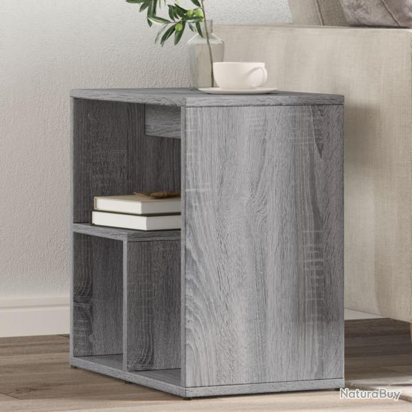Tables d'appoint 2 pcs gris 50x30x50cm bois d'ing�nierie