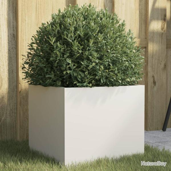 Jardini�re blanc 32x30x29 cm acier