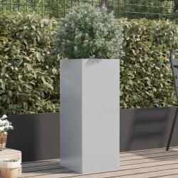 Jardini&egrave;re argent&eacute; 32x29x75 cm acier galvanis&eacute;