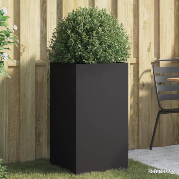 Jardini�re noir 42x38x75 cm acier
