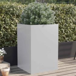 Jardini&egrave;re argent&eacute; 52x48x75 cm acier galvanis&eacute;