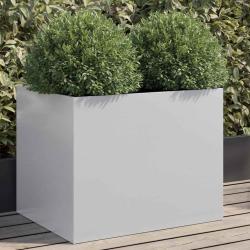 Jardini&egrave;re argent&eacute; 62x47x46 cm acier galvanis&eacute;