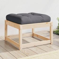 Repose-pied de avec coussins bois de pin massif