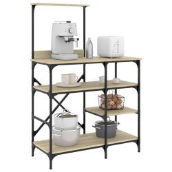 Support de boulanger ch&ecirc;ne 90x40x132 cm