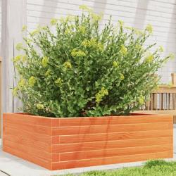 Jardini&egrave;re cire marron 70x70x23 cm bois de pin massif