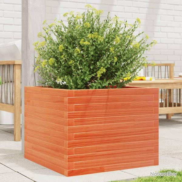 Jardini�re cire marron 60x60x45,5 cm bois de pin massif