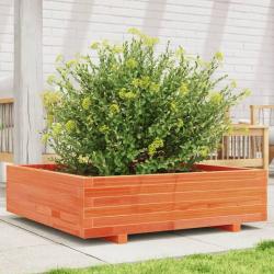 Jardini&egrave;re cire marron 90x90x26,5 cm bois de pin massif