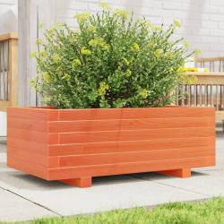 Jardini&egrave;re cire marron 70x40x26,5 cm bois de pin massif