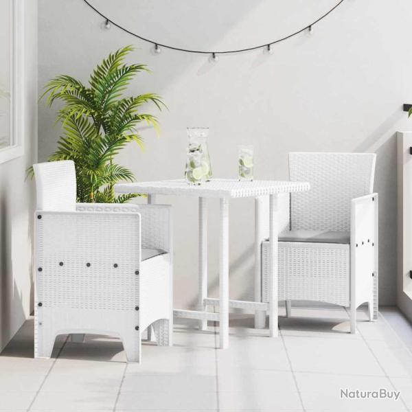 Chaise de 2 pcs Blanc 53 x 49 x 85 cm Polypropyl�ne