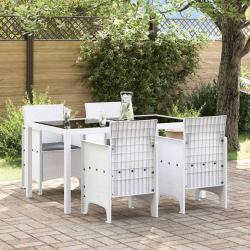Chaise de 4 pcs Blanc 53 x 49 x 85 cm Polypropyl&egrave;ne