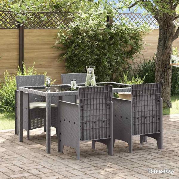 Chaise de 4 pcs Gris clair 53 x 49 x 85 cm Polypropyl�ne