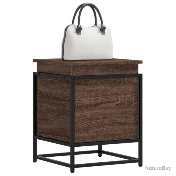 Bo�te de rangement avec couvercle ch�ne marron bois ing�nierie