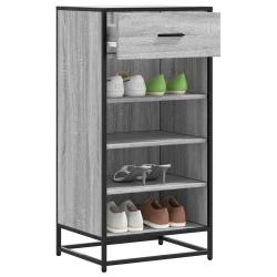 &Eacute;tag&egrave;re &agrave; chaussures gris 48x38x97,5 cm bois ing&eacute;nierie