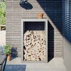 Portant de bois de chauffage 60x40x100 cm acier inoxydable