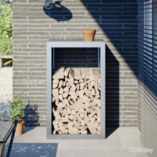 Portant de bois de chauffage 60x40x100 cm acier galvanis�