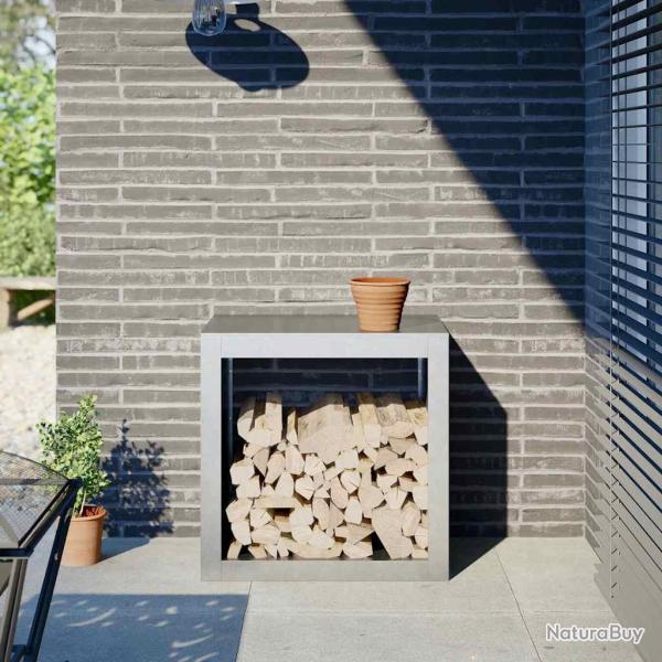 Portant de bois de chauffage 60x40x60 cm acier galvanis�