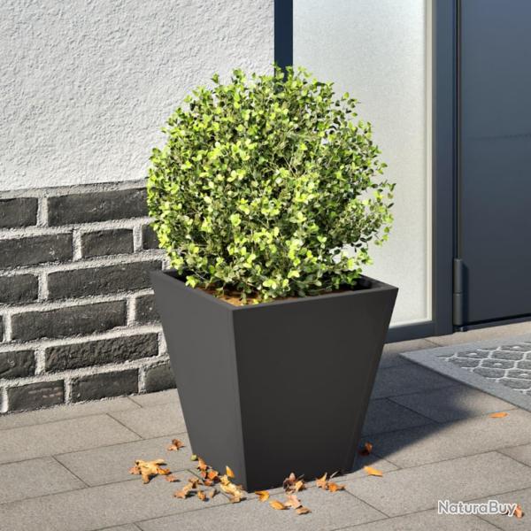 Jardini�re noir 30x30x30 cm acier