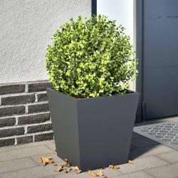 Jardini&egrave;re anthracite 40x40x40 cm acier