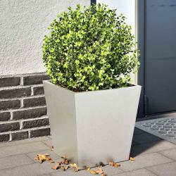 Jardini&egrave;res 2 pcs 40x40x40 cm acier inoxydable