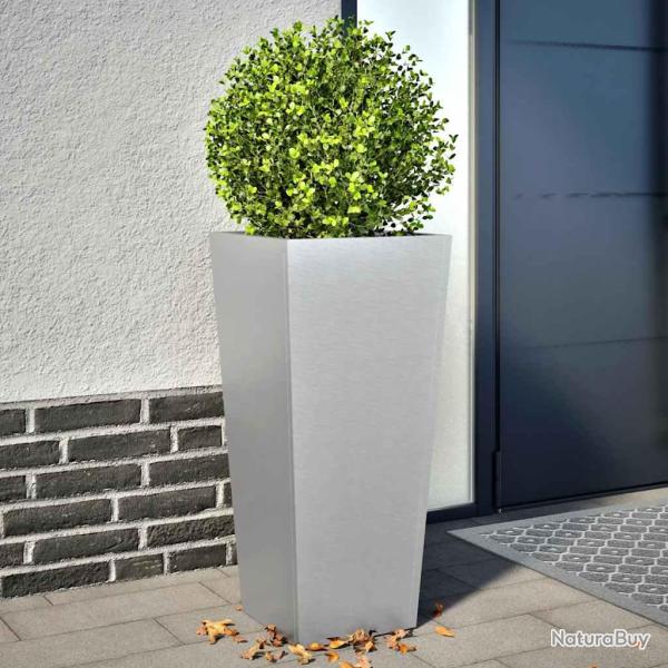 Jardini�res 2 pcs 35x35x75 cm acier galvanis�